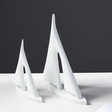 Load image into Gallery viewer, INSPIRA LIFESTYLES - Abstract Sailboat Sculpture - ACCESSORIES, ART, BLACK AND WHITE, DECOR, DECORATION, DECORATIVE, MODERN, SCULPTURE
