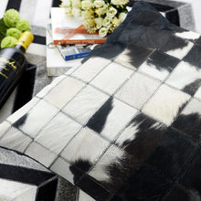 Load image into Gallery viewer, INSPIRA LIFESTYLES - Multi Squares Cowhide Pillow - ACCENT PILLOW, ACCESSORIES, CUSHION, DECORATIVE PILLOW, HOME DECOR, LEATHER, PILLOW, SOFTGOODS, THROW PILLOW