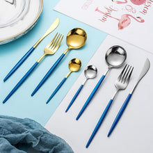 Load image into Gallery viewer, INSPIRA LIFESTYLES - Modern Cutlery Set - 24 PCS - CUTLERY, DINNER WARE, FORK, KNIFE, MODERN CUTLERY, SERVING WARE, SPOON, TABLEWARE