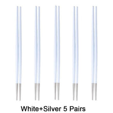 Load image into Gallery viewer, INSPIRA LIFESTYLES - Stainless Steel Titanium Metal Chopsticks - Set of 5 pairs - CHOPSTICKS, CUTLERY, DININGWARE, KITCHEN TOOLS, SERVINGWARE, TABLEWARE, UTENSILS