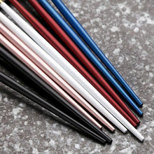 Load image into Gallery viewer, INSPIRA LIFESTYLES - Stainless Steel Titanium Metal Chopsticks - Set of 5 pairs - CHOPSTICKS, CUTLERY, DININGWARE, KITCHEN TOOLS, SERVINGWARE, TABLEWARE, UTENSILS
