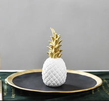 Load image into Gallery viewer, INSPIRA LIFESTYLES - Pineapple Sculptures - ACCESSORIES, BLACK, DECOR, DECORATION, GOLD, PINEAPPLE, RESIN, SCULPTURE, WHITE