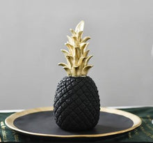 Load image into Gallery viewer, INSPIRA LIFESTYLES - Pineapple Sculptures - ACCESSORIES, BLACK, DECOR, DECORATION, GOLD, PINEAPPLE, RESIN, SCULPTURE, WHITE