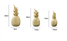 Load image into Gallery viewer, INSPIRA LIFESTYLES - Pineapple Sculptures - ACCESSORIES, BLACK, DECOR, DECORATION, GOLD, PINEAPPLE, RESIN, SCULPTURE, WHITE
