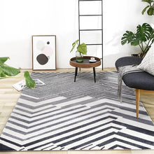 Load image into Gallery viewer, INSPIRA LIFESTYLES - Contrast Monochrome Large Area Rug - ACCENT RUG, ACRYLIC RUG, AREA RUG, BEDROOM CARPET, BLACK AND WHITE RUG, CARPET, CHEVRON RUG, COMMERCIAL, DINING ROOM CARPET, FLOOR MAT, GEOMETRIC RUG, HOTEL CARPET, LIVING ROOM CARPET, MODERN RUG, OBJECTS, OFFICE CARPET, PILE CARPET, RECTANGLE AREA RUG, RUG, RUGS, STRIPE RUG, WOVEN RUG