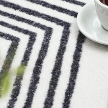 Load image into Gallery viewer, INSPIRA LIFESTYLES - Contrast Monochrome Large Area Rug - ACCENT RUG, ACRYLIC RUG, AREA RUG, BEDROOM CARPET, BLACK AND WHITE RUG, CARPET, CHEVRON RUG, COMMERCIAL, DINING ROOM CARPET, FLOOR MAT, GEOMETRIC RUG, HOTEL CARPET, LIVING ROOM CARPET, MODERN RUG, OBJECTS, OFFICE CARPET, PILE CARPET, RECTANGLE AREA RUG, RUG, RUGS, STRIPE RUG, WOVEN RUG