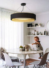 Load image into Gallery viewer, INSPIRA LIFESTYLES - Perforated Metal Drum Pendant - CHANDELIER, DRUM SHADE, FABRIC SHADE, LED, LED LIGHT, LIGHT, LIGHT FIXTURE, LIGHTING, LIGHTS, MODERN CHANDELIER, PENDANT, PERFORATED METAL