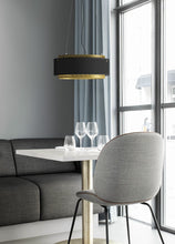 Load image into Gallery viewer, INSPIRA LIFESTYLES - Perforated Metal Drum Pendant - CHANDELIER, DRUM SHADE, FABRIC SHADE, LED, LED LIGHT, LIGHT, LIGHT FIXTURE, LIGHTING, LIGHTS, MODERN CHANDELIER, PENDANT, PERFORATED METAL