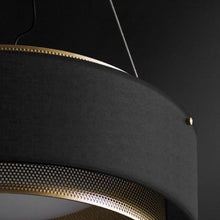 Load image into Gallery viewer, INSPIRA LIFESTYLES - Perforated Metal Drum Pendant - CHANDELIER, DRUM SHADE, FABRIC SHADE, LED, LED LIGHT, LIGHT, LIGHT FIXTURE, LIGHTING, LIGHTS, MODERN CHANDELIER, PENDANT, PERFORATED METAL