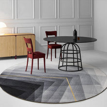 Load image into Gallery viewer, INSPIRA LIFESTYLES - Gradating Prismatic Round Area Rug - ACCENT RUG, AREA RUG, BEDROOM CARPET, CARPET, COMMERCIAL, DINING ROOM CARPET, FLOOR MAT, GRADATING, GRAY, HOTEL CARPET, LIVING ROOM CARPET, OFFICE CARPET, PILE CARPET, RUG, WOVEN RUG