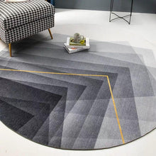 Load image into Gallery viewer, INSPIRA LIFESTYLES - Gradating Prismatic Round Area Rug - ACCENT RUG, AREA RUG, BEDROOM CARPET, CARPET, COMMERCIAL, DINING ROOM CARPET, FLOOR MAT, GRADATING, GRAY, HOTEL CARPET, LIVING ROOM CARPET, OFFICE CARPET, PILE CARPET, RUG, WOVEN RUG