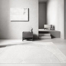 Load image into Gallery viewer, INSPIRA LIFESTYLES - Concentric Rings Large Area Rug - ABSTRACT RUG, ACCENT RUG, AREA RUG, BEDROOM CARPET, BEDROOM RUG, CARPET, DINING ROOM CARPET, DINING ROOM RUG, FLOOR COVERING, FLOOR MAT, GEOMETRIC RUG, LIVING ROOM CARPET, LIVING ROOM RUG, MINIMALIST, MODERN RUG, NORDIC, PILE CARPET, POLYESTER RUG, RUG, RUGS, SCANDINAVIAN, SIMPLE, TUFTED RUG, WOVEN RUG