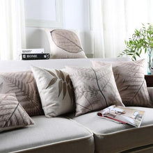 Load image into Gallery viewer, INSPIRA LIFESTYLES - Foliage Linen Cotton Blend Pillow - ACCENT PILLOW, ACCESSORIES, BED PILLOW, CHAIR PILLOW, COTTON, DECORATIVE PILLOW, FERNS, FOLIAGE, HOME ACCESSORIES, LEAVES, LINEN, PILLOW, SOFA PILLOW, SOFTGOODS