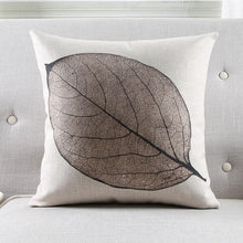 Load image into Gallery viewer, INSPIRA LIFESTYLES - Foliage Linen Cotton Blend Pillow - ACCENT PILLOW, ACCESSORIES, BED PILLOW, CHAIR PILLOW, COTTON, DECORATIVE PILLOW, FERNS, FOLIAGE, HOME ACCESSORIES, LEAVES, LINEN, PILLOW, SOFA PILLOW, SOFTGOODS