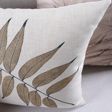 Load image into Gallery viewer, INSPIRA LIFESTYLES - Foliage Linen Cotton Blend Pillow - ACCENT PILLOW, ACCESSORIES, BED PILLOW, CHAIR PILLOW, COTTON, DECORATIVE PILLOW, FERNS, FOLIAGE, HOME ACCESSORIES, LEAVES, LINEN, PILLOW, SOFA PILLOW, SOFTGOODS