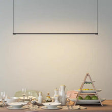Load image into Gallery viewer, INSPIRA LIFESTYLES - Minimalist Linear LED Pendant - CHANDELIER, LED, LED LIGHT, LIGHT, LIGHT FIXTURE, LIGHTING, LIGHTS, LINEAR LIGHT, MINIMAL LIGHT FIXTURE, MINIMALIST, MODERN, MODERN CHANDELIER, MODERN PENDANT, PENDANT, PENDANT LIGHT, SIMPLE DESIGN, STREAMLINE