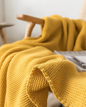 Load image into Gallery viewer, INSPIRA LIFESTYLES - Solid Knit Throw w/ Pompom - ACCENT THROW, BED THROW, BLANKET, DECORATIVE THROW, KNIT BLANKET, KNIT THROW, KNITTED BLANKET, SOFTGOODS, THROW, THROW BLANKET, YARN THROW