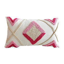 Load image into Gallery viewer, INSPIRA LIFESTYLES - Red Diamond Tufted Pillow - ACCENT PILLOW, ACCESSORIES, BED PILLOW, CHAIR PILLOW, COTTON, CUSHION, DECORATIVE PILLOW, EMBROIDERED, GEOMETRIC, HOME ACCESSORIES, PILLOW, SOFA PILLOW, SOFTGOODS, THROW PILLOW