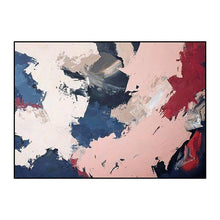 Load image into Gallery viewer, INSPIRA LIFESTYLES - Argenta Contemporary Oil Painting - ABSTRACT ART, ART, CANVAS ART, CONTEMPORARY ART, FRAMED ART, HANGING ART, LARGE PAINTING, LARGE SCALE ART, MODERN ART, OIL PAINTING, PAINTING, RED PINK BLUE, UNFRAMED ART, WALL ART