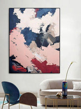Load image into Gallery viewer, INSPIRA LIFESTYLES - Argenta Contemporary Oil Painting - ABSTRACT ART, ART, CANVAS ART, CONTEMPORARY ART, FRAMED ART, HANGING ART, LARGE PAINTING, LARGE SCALE ART, MODERN ART, OIL PAINTING, PAINTING, RED PINK BLUE, UNFRAMED ART, WALL ART