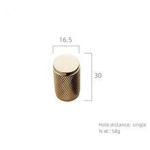Load image into Gallery viewer, INSPIRA LIFESTYLES - Maxx Knob & Pull Handles - BLACK AND GOLD PULLS, BRASS HARDWARE, CABINET HARDWARE, CABINET PULL, CLOSET PULL, DOOR PULL, DOOR PULLS, DRAWER PULL, DRAWER PULLS, FURNITURE HANDLES, FURNITURE KNOBS, HARDWARE, KNOBS, KNURLED DOOR PULLS, KNURLED DRAWER PULLS, MATTE BLACK HARDWARE, PULLS