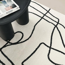 Load image into Gallery viewer, INSPIRA LIFESTYLES - String Theory Large Area Rug - ABSTRACT, ABSTRACT RUG, ACCENT RUG, AREA RUG, ART RUG, BEDROOM CARPET, BLACK AND WHITE RUG, CARPET, COMMERCIAL, DINING ROOM CARPET, FLOOR MAT, HOTEL CARPET, LIVING ROOM CARPET, MODERN RUG, PILE CARPET, POLYESTER RUG, RECTANGLE AREA RUG, RUG, RUGS, WOVEN RUG