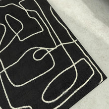Load image into Gallery viewer, INSPIRA LIFESTYLES - String Theory Large Area Rug - ABSTRACT, ABSTRACT RUG, ACCENT RUG, AREA RUG, ART RUG, BEDROOM CARPET, BLACK AND WHITE RUG, CARPET, COMMERCIAL, DINING ROOM CARPET, FLOOR MAT, HOTEL CARPET, LIVING ROOM CARPET, MODERN RUG, PILE CARPET, POLYESTER RUG, RECTANGLE AREA RUG, RUG, RUGS, WOVEN RUG