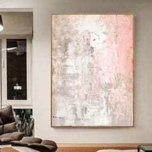 Load image into Gallery viewer, INSPIRA LIFESTYLES - Printemps Abstract Oil Painting - ART, CANVAS ART, CONTEMPORARY ART, FRAMED ART, HANGING ART, LARGE PAINTING, LARGE SCALE ART, MODERN ART, OIL PAINTING, PAINTING, PASTEL PAINTING, PINK PAINTING, UNFRAMED ART, WALL ART