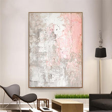 Load image into Gallery viewer, INSPIRA LIFESTYLES - Printemps Abstract Oil Painting - ART, CANVAS ART, CONTEMPORARY ART, FRAMED ART, HANGING ART, LARGE PAINTING, LARGE SCALE ART, MODERN ART, OIL PAINTING, PAINTING, PASTEL PAINTING, PINK PAINTING, UNFRAMED ART, WALL ART
