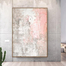 Load image into Gallery viewer, INSPIRA LIFESTYLES - Printemps Abstract Oil Painting - ART, CANVAS ART, CONTEMPORARY ART, FRAMED ART, HANGING ART, LARGE PAINTING, LARGE SCALE ART, MODERN ART, OIL PAINTING, PAINTING, PASTEL PAINTING, PINK PAINTING, UNFRAMED ART, WALL ART