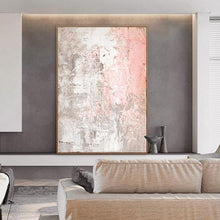 Load image into Gallery viewer, INSPIRA LIFESTYLES - Printemps Abstract Oil Painting - ART, CANVAS ART, CONTEMPORARY ART, FRAMED ART, HANGING ART, LARGE PAINTING, LARGE SCALE ART, MODERN ART, OIL PAINTING, PAINTING, PASTEL PAINTING, PINK PAINTING, UNFRAMED ART, WALL ART