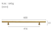 Load image into Gallery viewer, INSPIRA LIFESTYLES - Marc Long Pull Handles - BRASS HARDWARE, CABINET HARDWARE, CABINET PULL, CLOSET PULL, DOOR PULL, DOOR PULLS, DRAWER PULL, DRAWER PULLS, FURNITURE HANDLES, FURNITURE KNOBS, HARDWARE, KNOBS, LONG DOOR PULLS, LONG DRAWER PULLS, LONG PULL HANDLES, PULLS