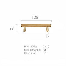 Load image into Gallery viewer, INSPIRA LIFESTYLES - Marc Knob & Pull Handles - BRASS HARDWARE, CABINET HARDWARE, CABINET PULL, CLOSET PULL, DOOR PULL, DOOR PULLS, DRAWER PULL, DRAWER PULLS, FURNITURE HANDLES, FURNITURE KNOBS, HARDWARE, KNOBS, PULLS