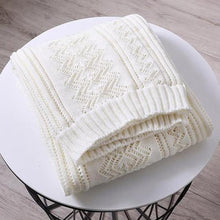 Load image into Gallery viewer, INSPIRA LIFESTYLES - Zigzag Lace Knitted Throw - ACCENT THROW, BED THROW, BLANKET, DECORATIVE THROW, KNIT BLANKET, KNIT THROW, KNITTED BLANKET, SOFTGOODS, THROW, THROW BLANKET, TRAVEL BLANKET, YARN THROW