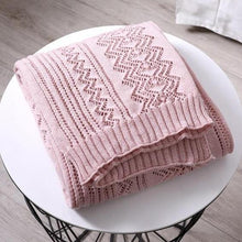 Load image into Gallery viewer, INSPIRA LIFESTYLES - Zigzag Lace Knitted Throw - ACCENT THROW, BED THROW, BLANKET, DECORATIVE THROW, KNIT BLANKET, KNIT THROW, KNITTED BLANKET, SOFTGOODS, THROW, THROW BLANKET, TRAVEL BLANKET, YARN THROW