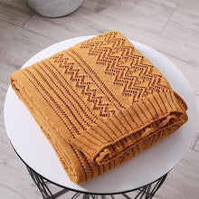 Load image into Gallery viewer, INSPIRA LIFESTYLES - Zigzag Lace Knitted Throw - ACCENT THROW, BED THROW, BLANKET, DECORATIVE THROW, KNIT BLANKET, KNIT THROW, KNITTED BLANKET, SOFTGOODS, THROW, THROW BLANKET, TRAVEL BLANKET, YARN THROW