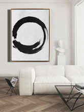 Load image into Gallery viewer, INSPIRA LIFESTYLES - Minoko Modern Oil Painting - ABSTRACT ART, ART, BLACK AND WHITE ART, CANVAS ART, CONTEMPORARY ART, FRAMED ART, HANGING ART, LARGE PAINTING, LARGE SCALE ART, MINIMALIST PAINTING, MODERN ART, MODERN JAPANESE ARTWORK, MODERN OIL PAINTING, OIL PAINTING, PAINTING, UNFRAMED ART, WALL ART