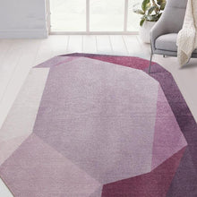 Load image into Gallery viewer, INSPIRA LIFESTYLES - Geometric Purple Diamond Area Rug - ACCENT RUG, AREA RUG, BEDROOM CARPET, DINING ROOM CARPET, FLOOR MAT, HOTEL CARPET, LIVING ROOM CARPET, MODERN RUG, PILE CARPET, POLYESTER RUG, RUG, RUGS, WOVEN RUG