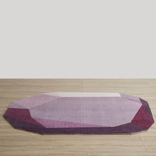 Load image into Gallery viewer, INSPIRA LIFESTYLES - Geometric Purple Diamond Area Rug - ACCENT RUG, AREA RUG, BEDROOM CARPET, DINING ROOM CARPET, FLOOR MAT, HOTEL CARPET, LIVING ROOM CARPET, MODERN RUG, PILE CARPET, POLYESTER RUG, RUG, RUGS, WOVEN RUG