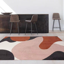 Load image into Gallery viewer, INSPIRA LIFESTYLES - Red & Pink Abstract Area Rug - ABSTRACT RUG, ACCENT RUG, AREA RUG, BEDROOM CARPET, CARPET, DINING ROOM CARPET, FLOOR MAT, HOTEL CARPET, LIVING ROOM CARPET, MODERN RUG, PILE CARPET, POLYESTER RUG, RECTANGLE AREA RUG, RUG, RUGS, WOVEN RUG