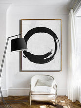 Load image into Gallery viewer, INSPIRA LIFESTYLES - Minoko Modern Oil Painting - ABSTRACT ART, ART, BLACK AND WHITE ART, CANVAS ART, CONTEMPORARY ART, FRAMED ART, HANGING ART, LARGE PAINTING, LARGE SCALE ART, MINIMALIST PAINTING, MODERN ART, MODERN JAPANESE ARTWORK, MODERN OIL PAINTING, OIL PAINTING, PAINTING, UNFRAMED ART, WALL ART
