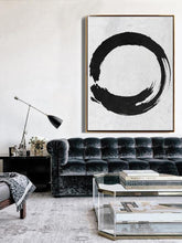 Load image into Gallery viewer, INSPIRA LIFESTYLES - Minoko Modern Oil Painting - ABSTRACT ART, ART, BLACK AND WHITE ART, CANVAS ART, CONTEMPORARY ART, FRAMED ART, HANGING ART, LARGE PAINTING, LARGE SCALE ART, MINIMALIST PAINTING, MODERN ART, MODERN JAPANESE ARTWORK, MODERN OIL PAINTING, OIL PAINTING, PAINTING, UNFRAMED ART, WALL ART