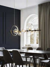 Load image into Gallery viewer, INSPIRA LIFESTYLES - Bubbles Linear Chandelier - ABSTRACT LIGHT, ACCENT LIGHT, BUBBLE CHANDELIER, CHANDELIER, GLASS GLOBE CHANDELIER, GLOBE CHANDELIER, LED CHANDELIER, LED PENDANT, LIGHT, LIGHT FIXTURE, LIGHTING, LIGHTS, MODERN CHANDELIER, MODERN PENDANT, PENDANT LIGHT, SCULPTURAL LIGHT