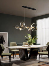 Load image into Gallery viewer, INSPIRA LIFESTYLES - Bubbles Linear Chandelier - ABSTRACT LIGHT, ACCENT LIGHT, BUBBLE CHANDELIER, CHANDELIER, GLASS GLOBE CHANDELIER, GLOBE CHANDELIER, LED CHANDELIER, LED PENDANT, LIGHT, LIGHT FIXTURE, LIGHTING, LIGHTS, MODERN CHANDELIER, MODERN PENDANT, PENDANT LIGHT, SCULPTURAL LIGHT