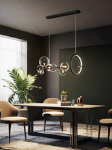 Load image into Gallery viewer, INSPIRA LIFESTYLES - Bubbles Linear Chandelier - ABSTRACT LIGHT, ACCENT LIGHT, BUBBLE CHANDELIER, CHANDELIER, GLASS GLOBE CHANDELIER, GLOBE CHANDELIER, LED CHANDELIER, LED PENDANT, LIGHT, LIGHT FIXTURE, LIGHTING, LIGHTS, MODERN CHANDELIER, MODERN PENDANT, PENDANT LIGHT, SCULPTURAL LIGHT