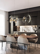 Load image into Gallery viewer, INSPIRA LIFESTYLES - Bubbles Linear Chandelier - ABSTRACT LIGHT, ACCENT LIGHT, BUBBLE CHANDELIER, CHANDELIER, GLASS GLOBE CHANDELIER, GLOBE CHANDELIER, LED CHANDELIER, LED PENDANT, LIGHT, LIGHT FIXTURE, LIGHTING, LIGHTS, MODERN CHANDELIER, MODERN PENDANT, PENDANT LIGHT, SCULPTURAL LIGHT