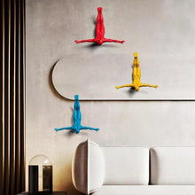 Load image into Gallery viewer, INSPIRA LIFESTYLES - Gliding Man Wall Sculpture - ABSTRACT, ACCESSORIES, ART, DECOR, DECORATION, GIFT, HOME ACCESSORIES, HOME DECOR, MODERN, MODERN ART, MODERN SCULPTURE, POP ART, SCULPTURE, WALL ART