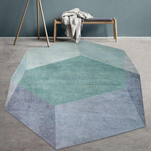 Load image into Gallery viewer, INSPIRA LIFESTYLES - Geometric Green Diamond Area Rug - ACCENT RUG, AREA RUG, BEDROOM CARPET, BEDROOM RUG, DINING ROOM CARPET, DINING ROOM RUG, FLOOR MAT, HOTEL CARPET, LIVING ROOM CARPET, LIVING ROOM RUG, MODERN RUG, PILE CARPET, POLYESTER RUG, RUG, RUGS, WOVEN RUG