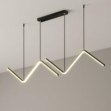 Load image into Gallery viewer, INSPIRA LIFESTYLES - Directions Minimalist Chandelier - ACCENT LIGHT, BOARDROOM LIGHT, CHANDELIER, DINING LIGHT, FEATURE LIGHT, GEOMETRIC LIGHT, HANGING LIGHT, LED LIGHT, LIGHT, LIGHT FIXTURE, LIGHTING, LIGHTS, LINEAR LIGHT, MINIMAL LIGHT FIXTURE, MODERN CHANDELIER, PENDANT LIGHT, RESTAURANT LIGHT, SCULPTURAL LIGHT