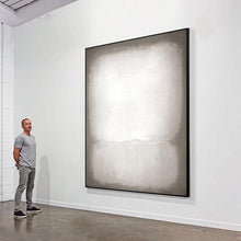 Load image into Gallery viewer, INSPIRA LIFESTYLES - Ono Modern Oil Painting - ABSTRACT ART, ART, CANVAS ART, CONTEMPORARY ART, FRAMED ART, HANGING ART, LARGE PAINTING, LARGE SCALE ART, MODERN ART, MONDRIAN PAINTING, MONOCHROME PAINTING, NEUTRAL PAINTING, OIL PAINTING, PAINTING, ROTHKO PAINTING, UNFRAMED ART, WALL ART